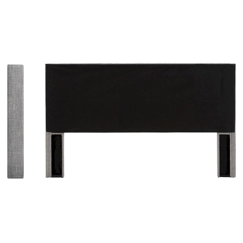 Modern Wingback Button Tufted Linen Upholstered Headboard with Padded Frame