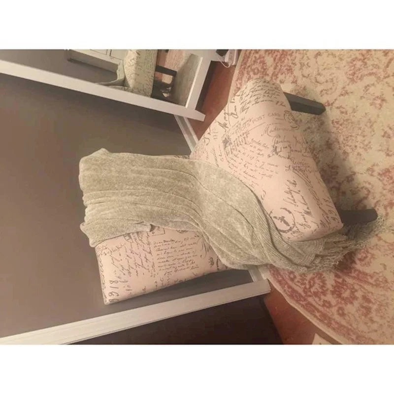 Vintage Patterned Upholstered Armless Slipper Accent Chair with Espresso Legs