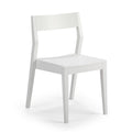 Modern Solid Pine Dining Chair with Contoured Seat and Backrest
