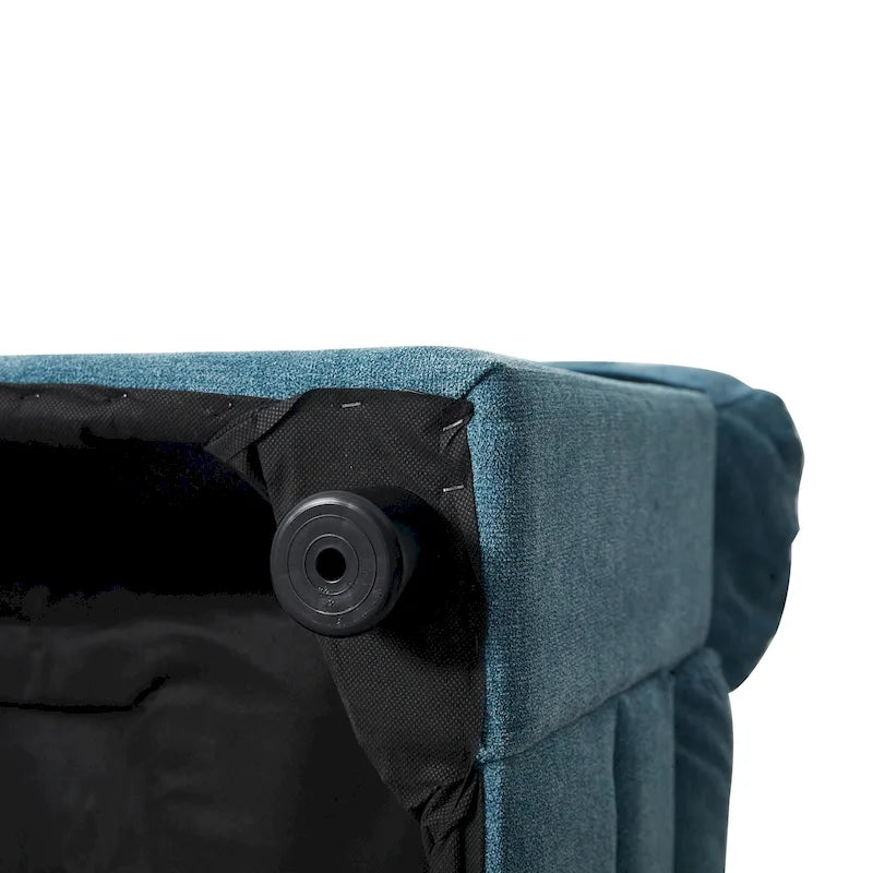 Compact Upholstered Loveseat with Tufted Cushions and Plush Pillowtop Arms