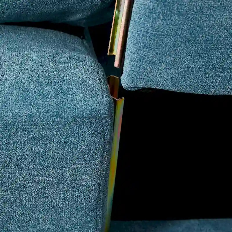 Compact Upholstered Loveseat with Tufted Cushions and Plush Pillowtop Arms