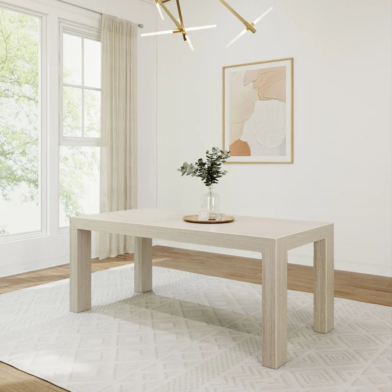 Plank and Beam Rectangular Modern Dining Table - 72