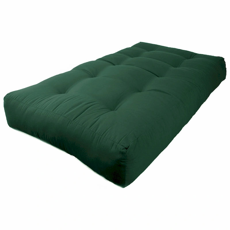 Tufted Twill Futon Mattress with Medium Firm Cotton Foam Support