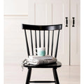 Classic Farmhouse Spindle Back Dining Chair with Curved Armless Design
